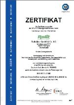 DIN EN ISO 9001:2008 Zertifikat